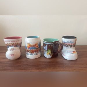 Chicago Christkindlmarket Souvenir Mug Tea Coffee 2015 2016 2018 2019 Christmas